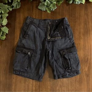 Men’s Dark Navy Blue Classic Fit Cargo Shorts Size 29